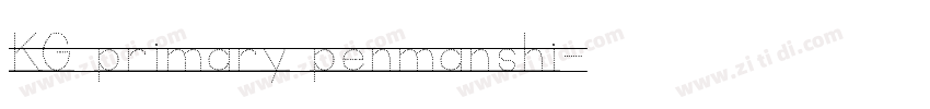 KG primary penmanshi字体转换